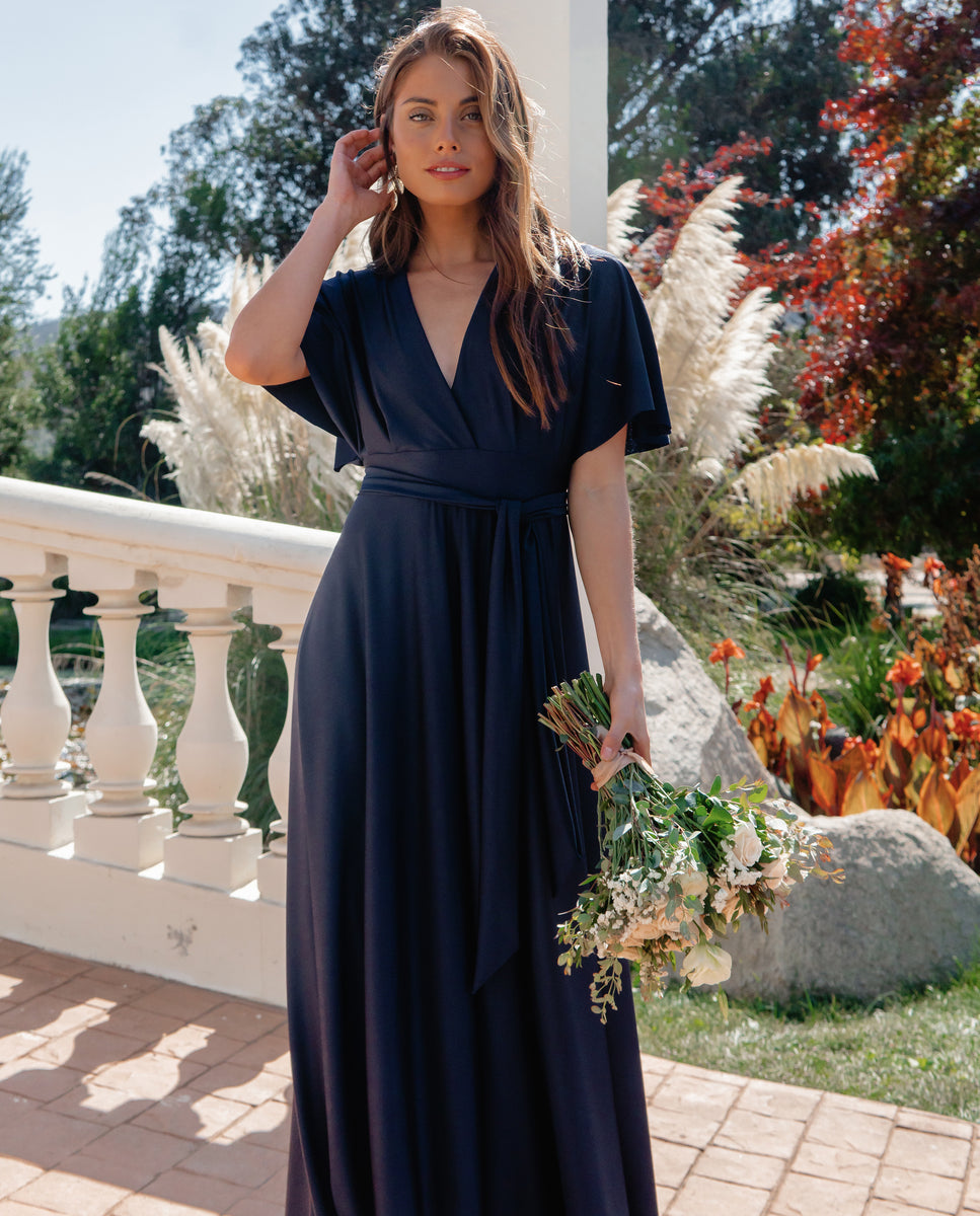 Tricks of the trade store navy blue maxi dress