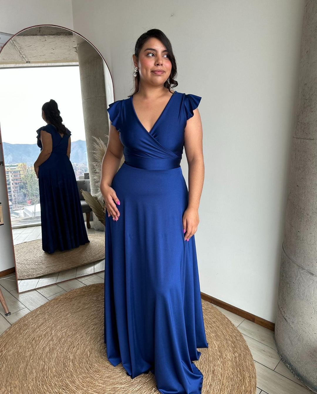 Vestido Largo de Fiesta Lea Azul Royal
