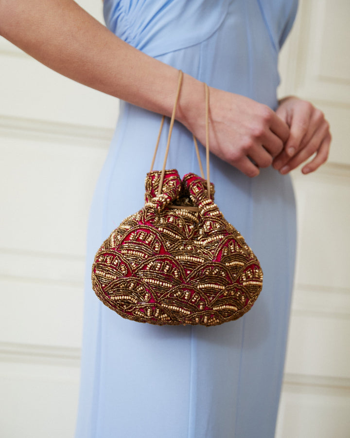 Bolso Saco Indio Mohini Fucsia