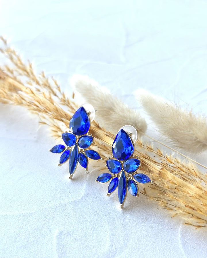 Aros Ambar Azul Royal