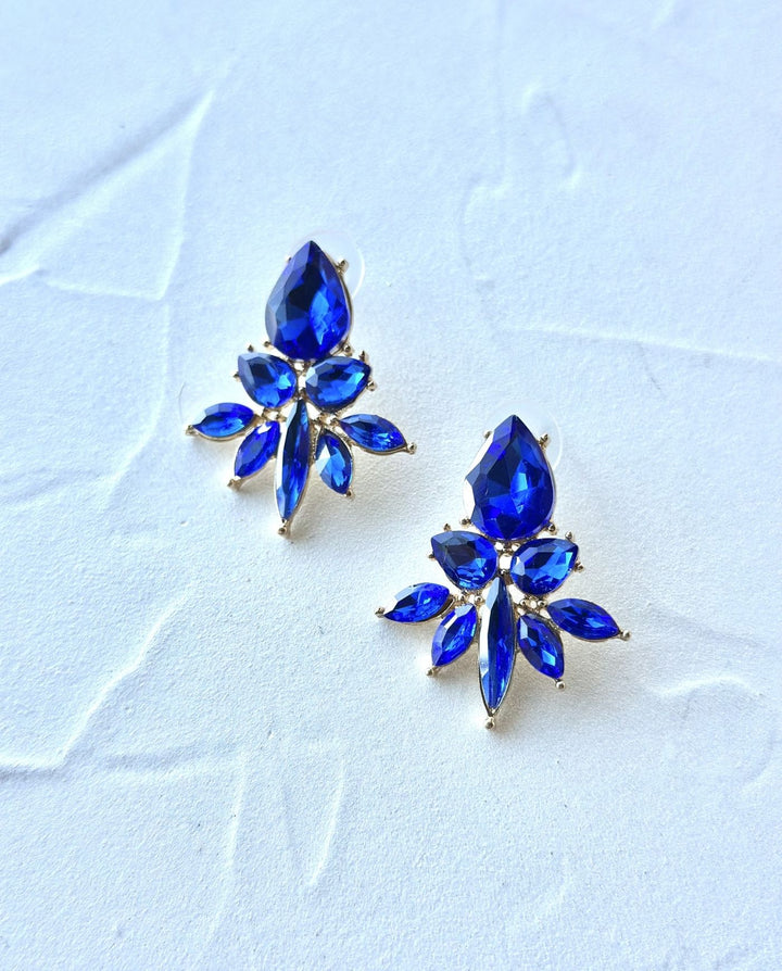 Aros Ambar Azul Royal