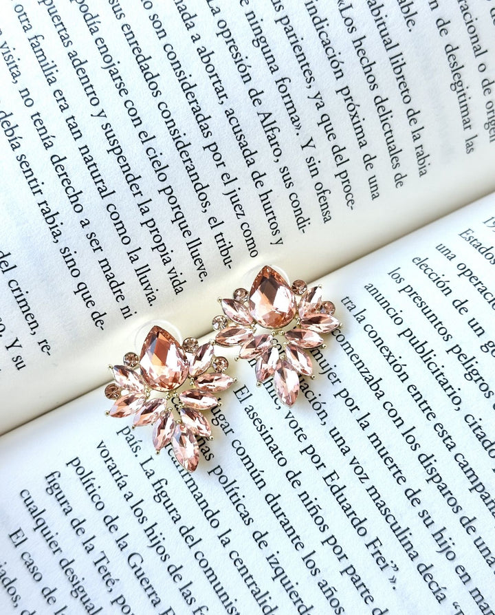 Aros Diana Piedras Rose Gold