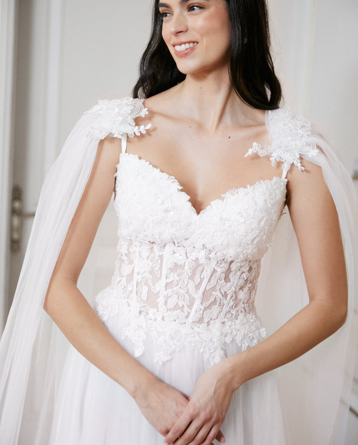 Alas de Novia Camila Ivory 3 Metros