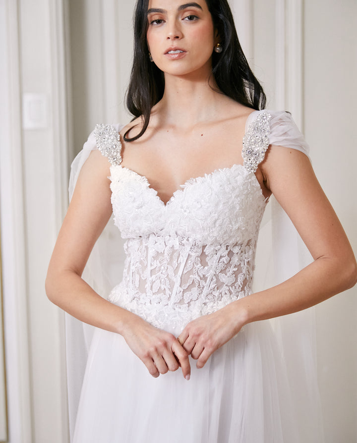 Alas de Novia Camila Ivory 3 Metros