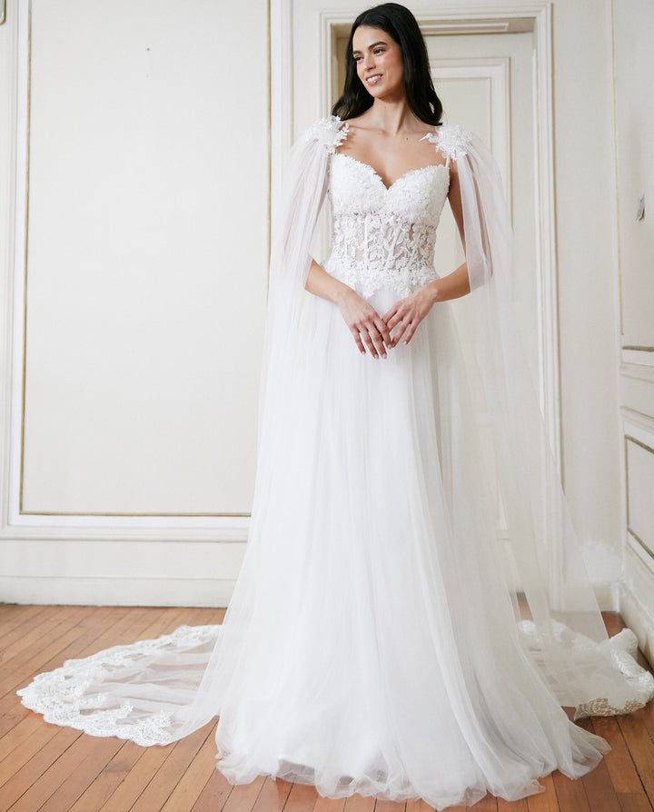 Alas de Novia Camila Ivory 3 Metros