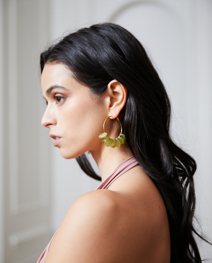 Aros Estela Verde Olivo