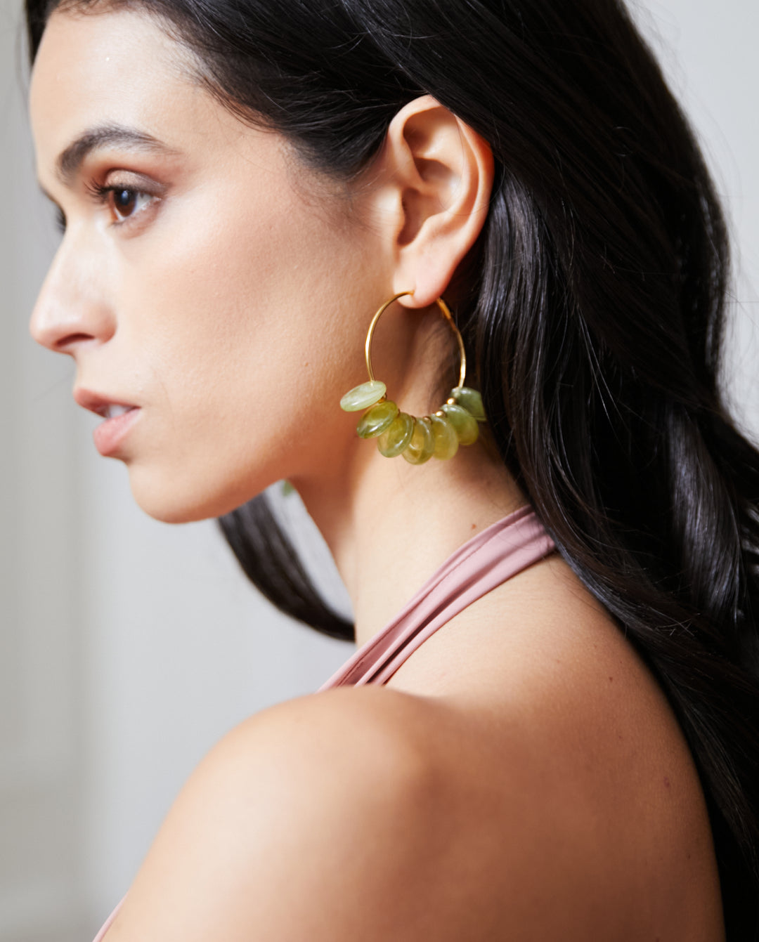 Aros Estela Verde Olivo