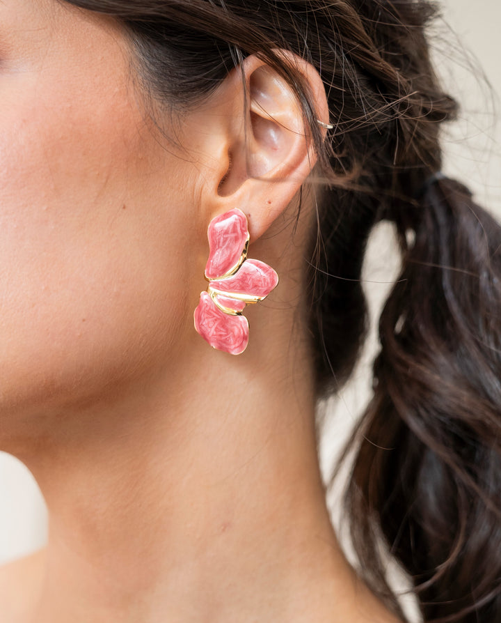 Aros Lore Rosado