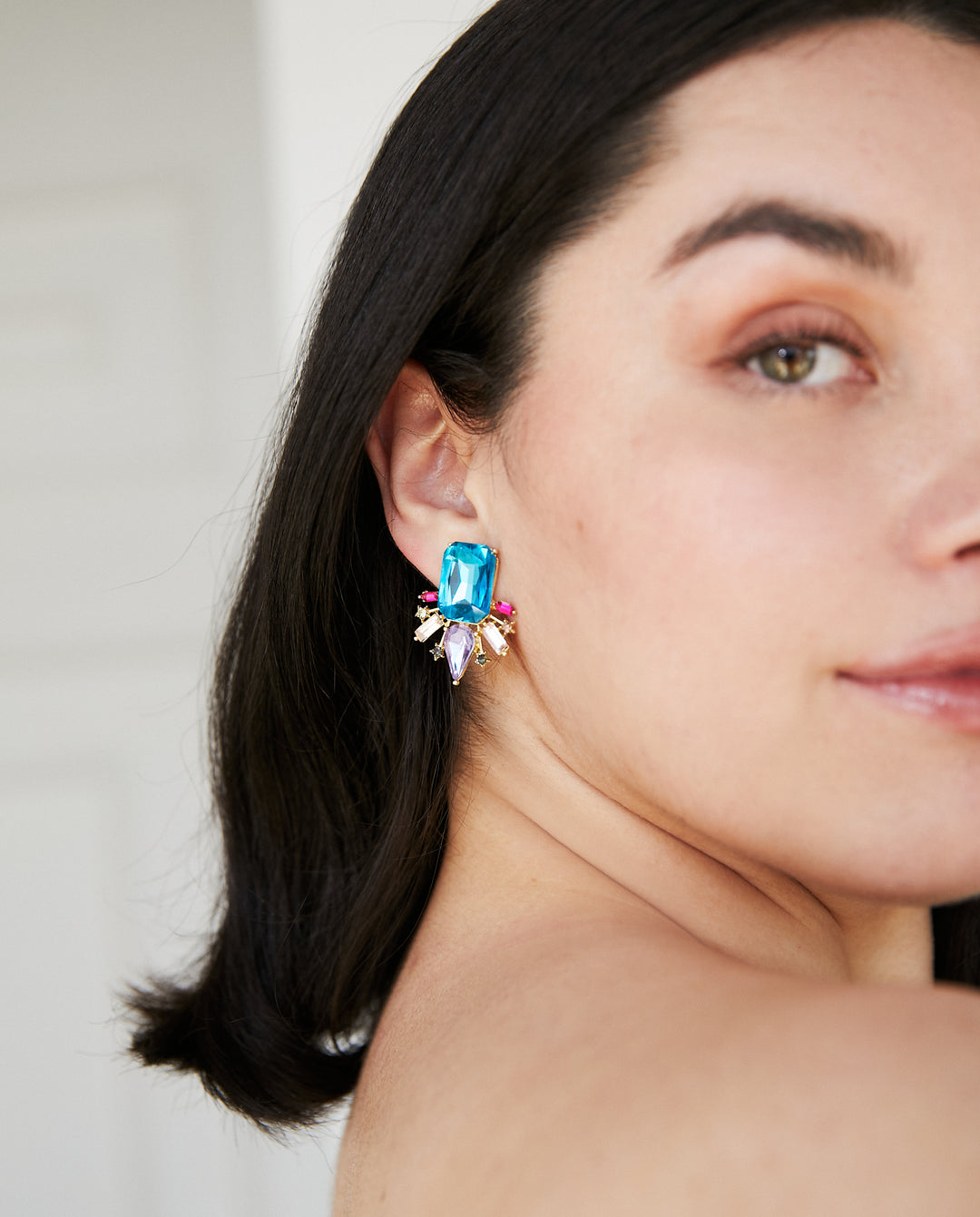 Aros Melissa Multicolor Turquesa