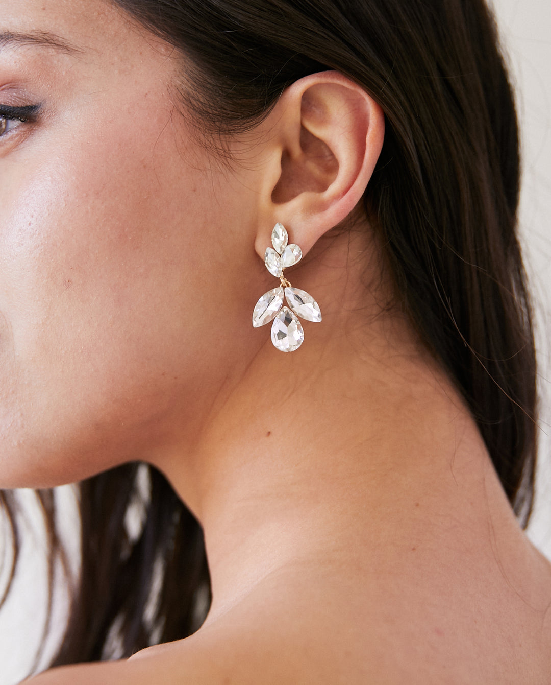 Aros Magnolia Plateado