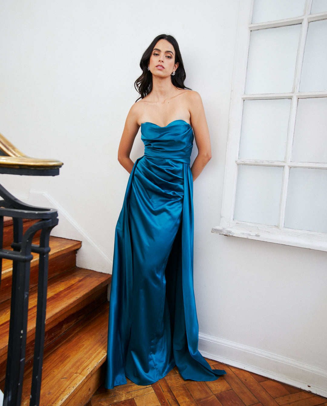 Vestido Largo de Fiesta Millaray Turquesa