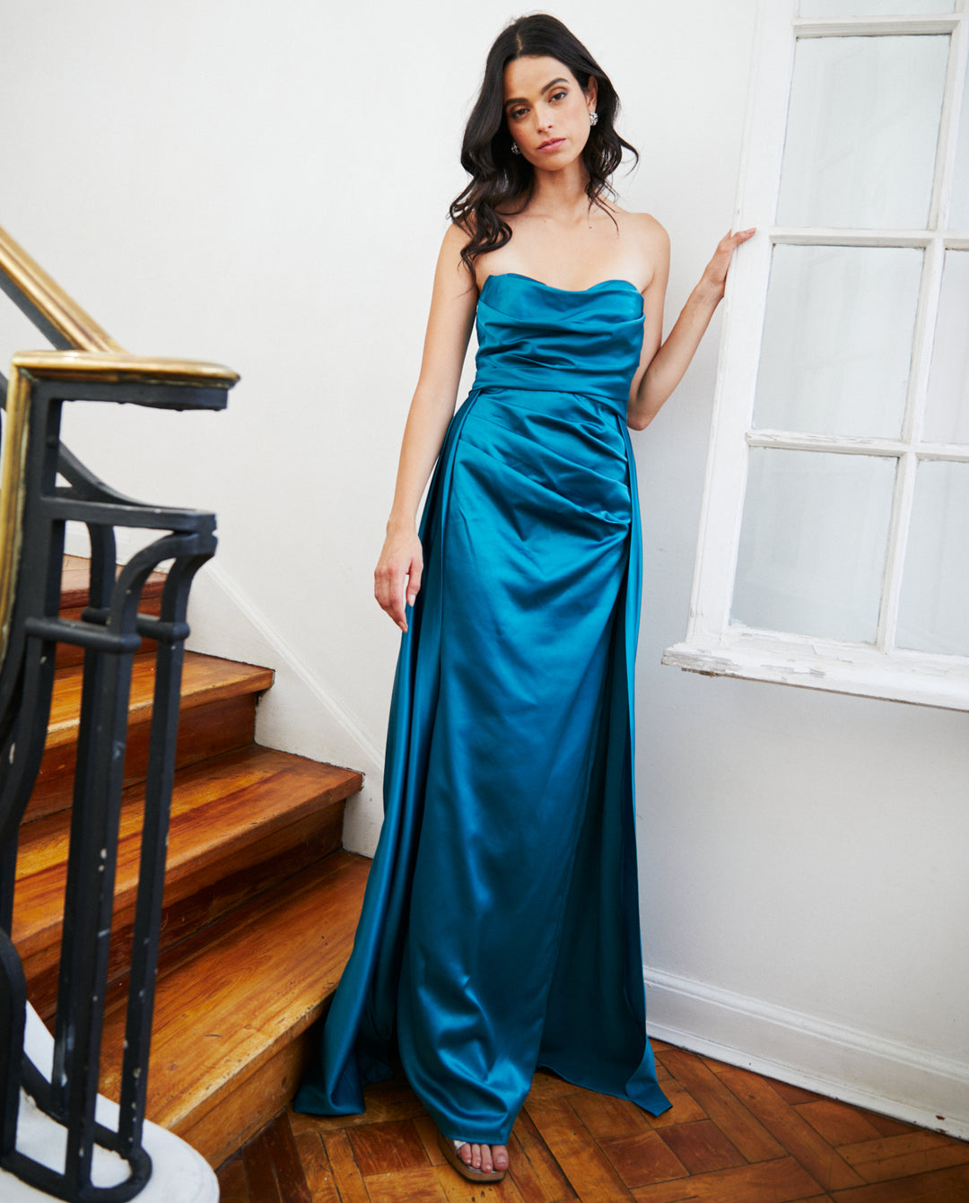 Vestido Largo de Fiesta Millaray Turquesa