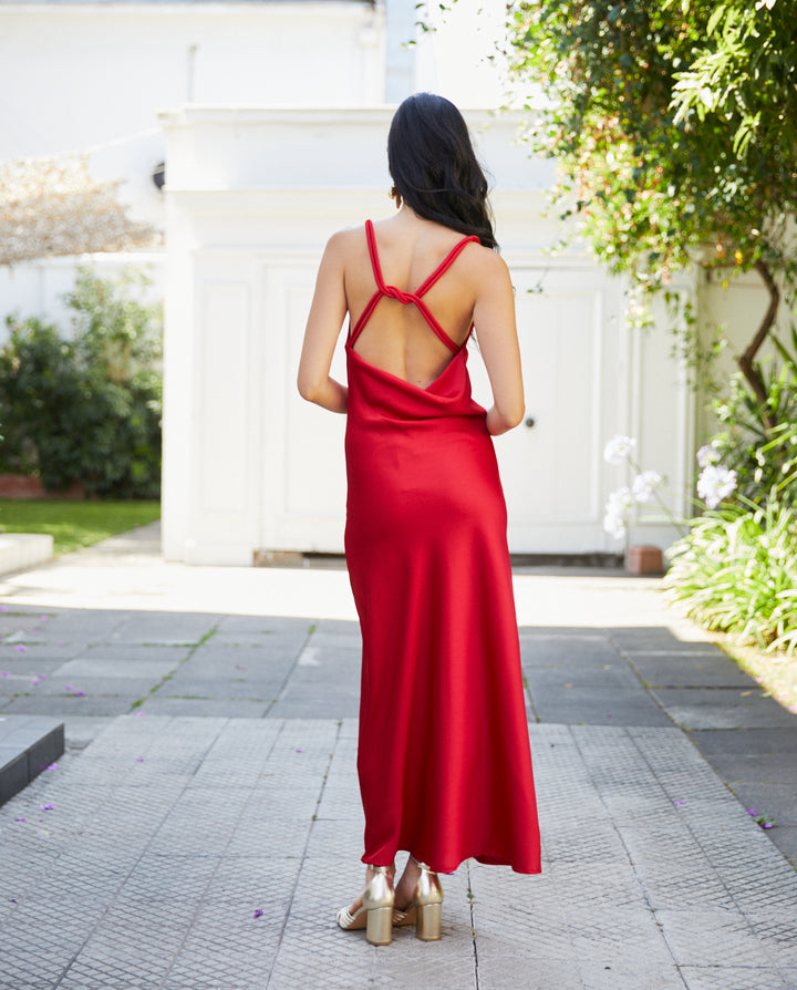 Vestido de Fiesta Montserrat Rojo