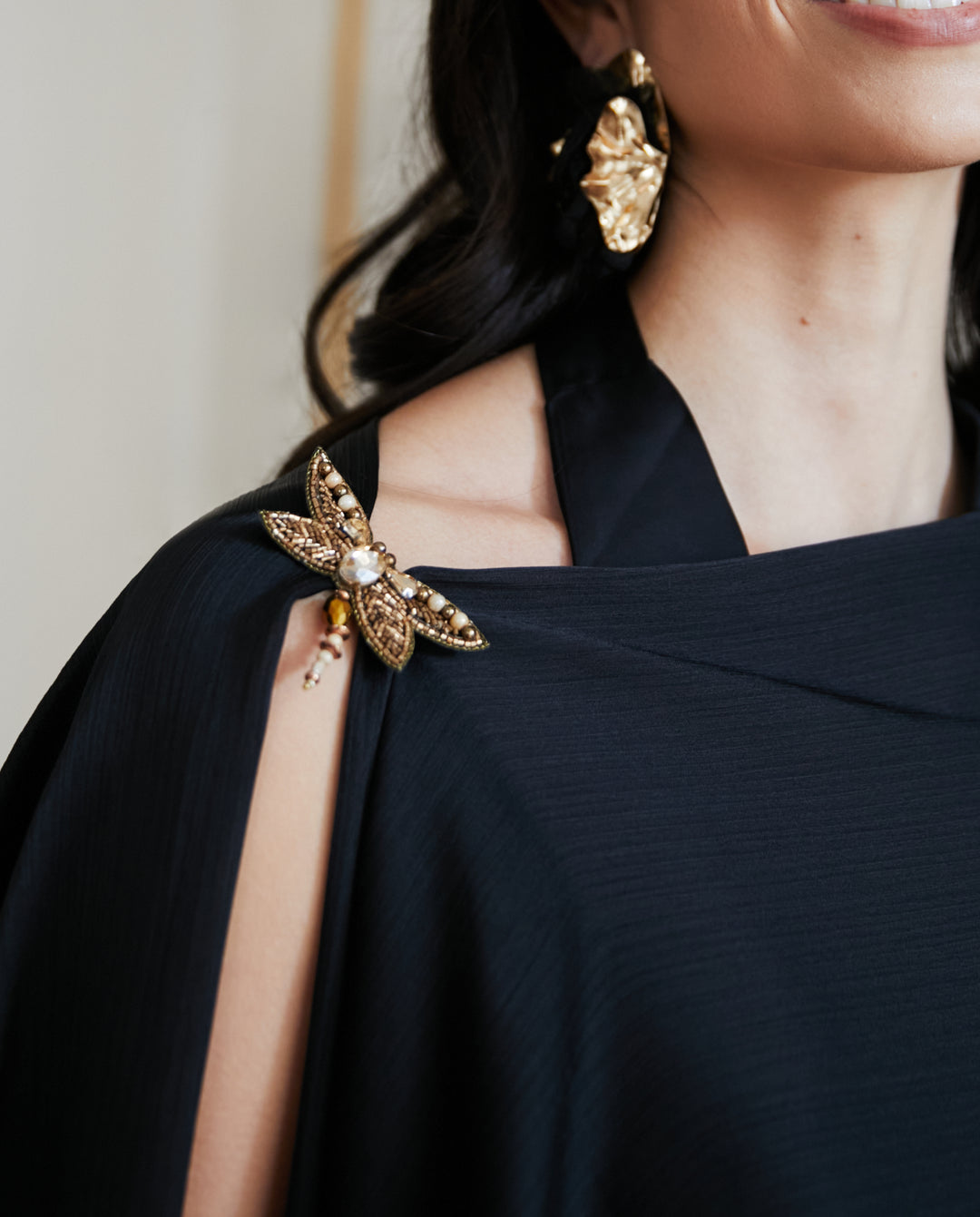 Broche Libelula Dorado