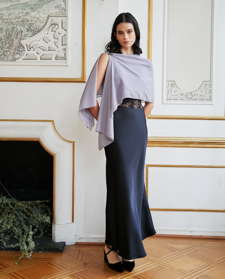 Maxi Pañuelo Antonia Gasa Gris