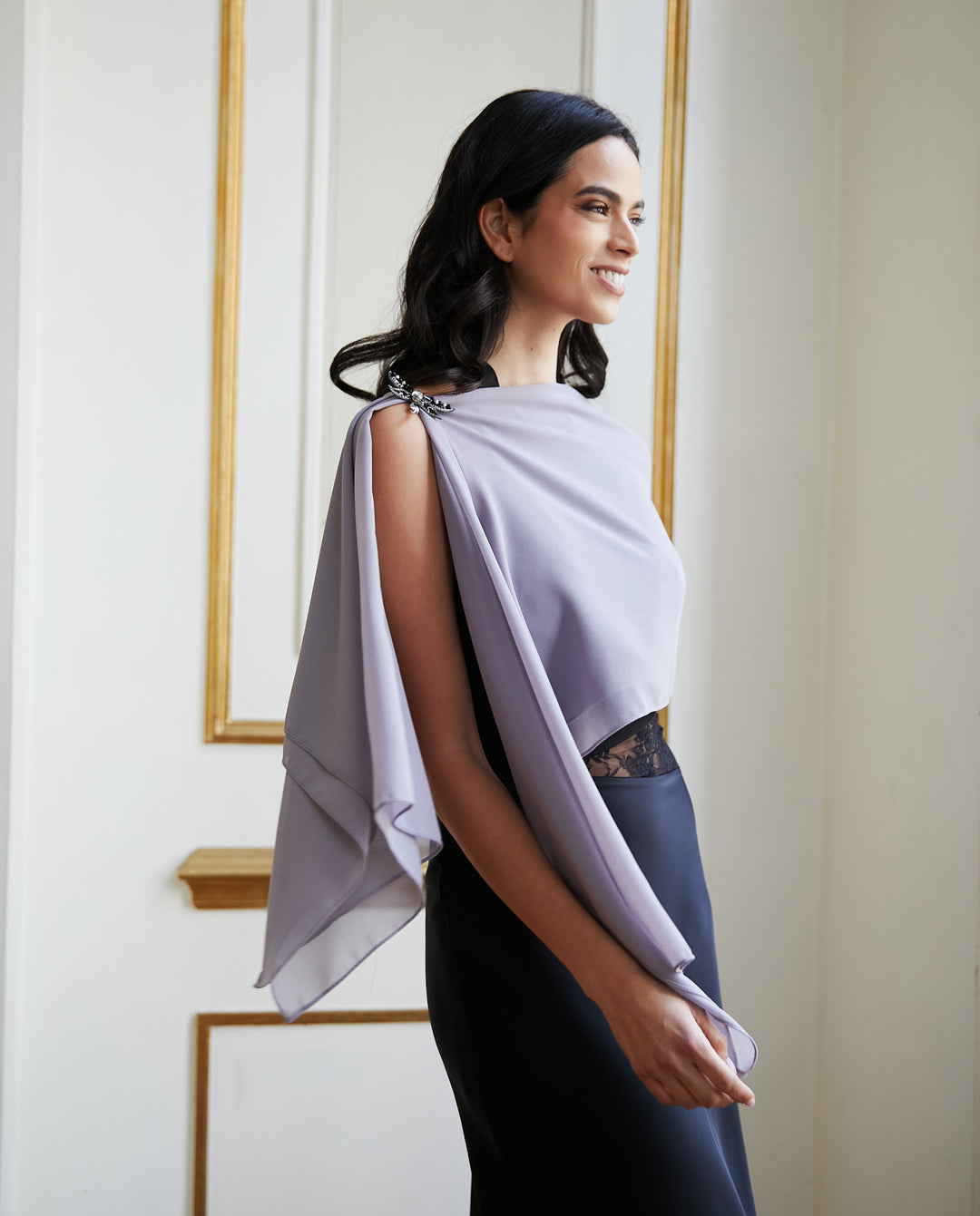 Maxi Pañuelo Antonia Gasa Gris
