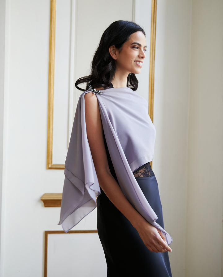 Maxi Pañuelo Antonia Gasa Gris