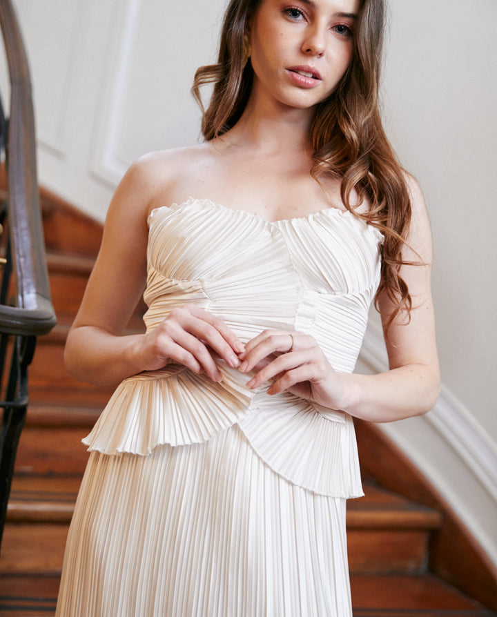 Conjunto de Novia Fiora Crema