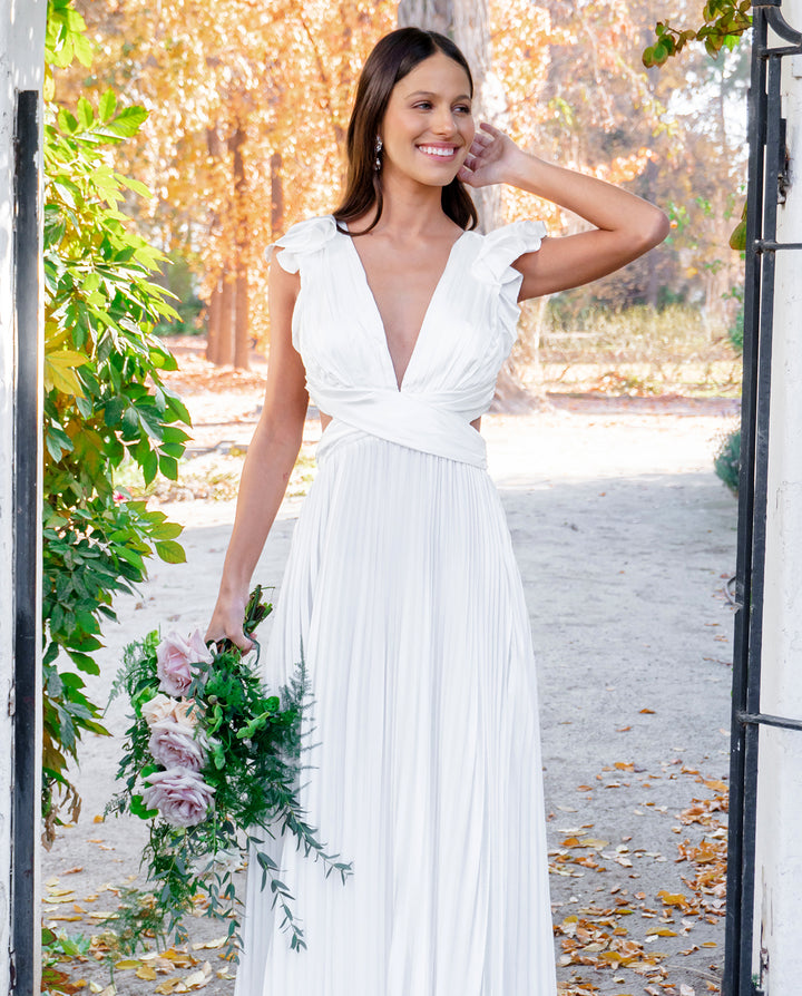 VESTIDO DE NOVIA LARGO SEÚL BLANCO