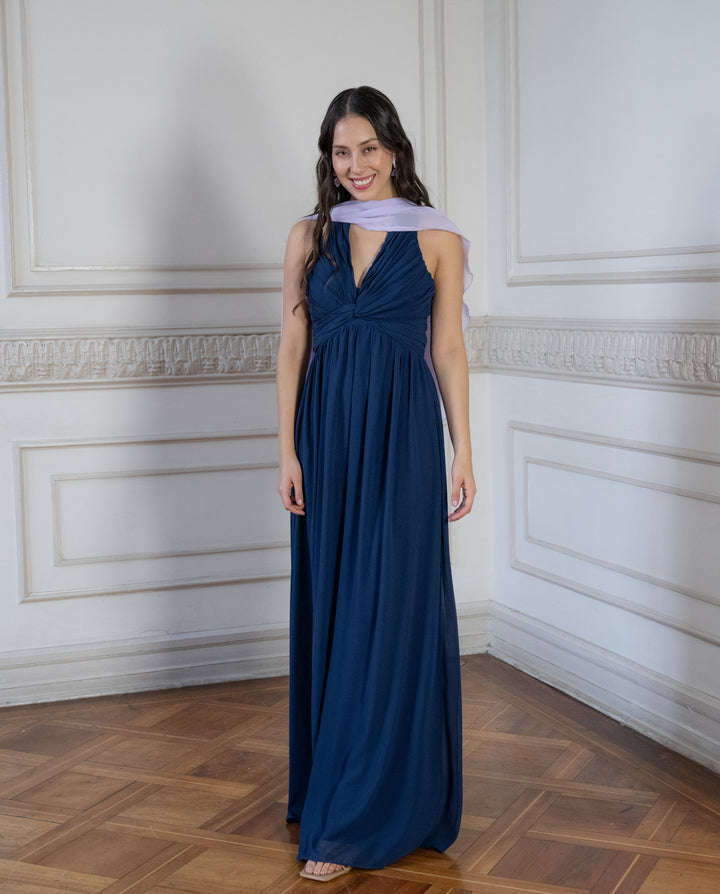 Vestido de Fiesta Bali Azul Oscuro