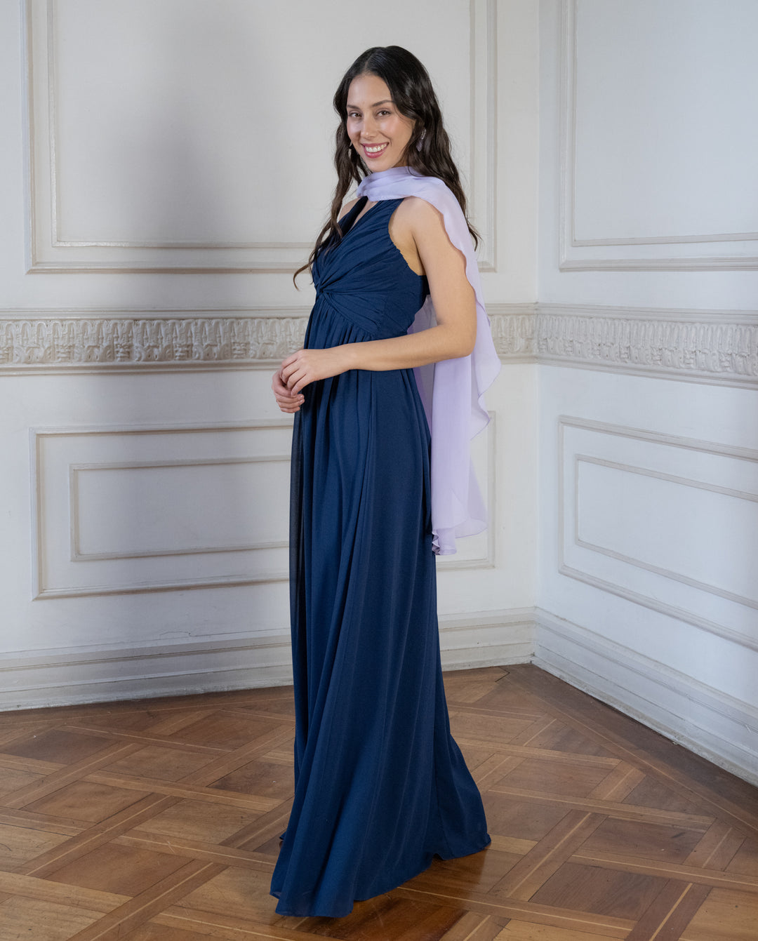 Vestido de Fiesta Bali Azul Oscuro