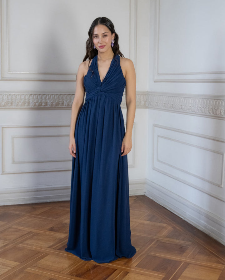 Vestido de Fiesta Bali Azul Oscuro