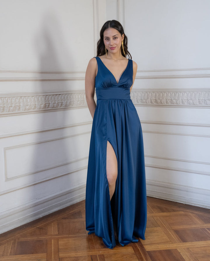 Vestido de Fiesta Versalles Azul