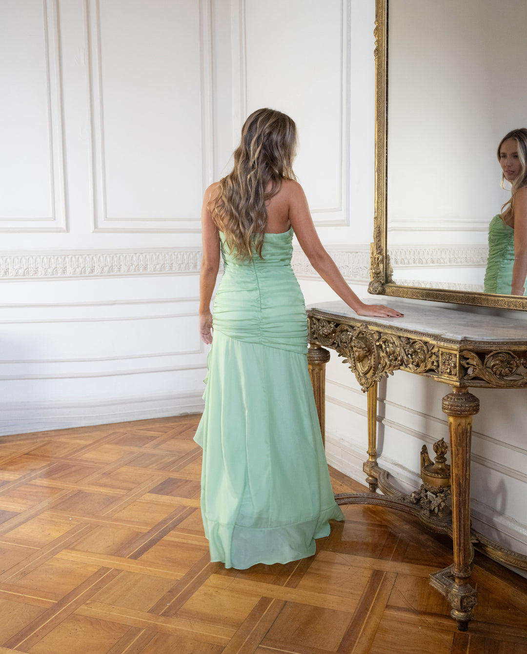 Vestido de Fiesta Milano Verde Claro