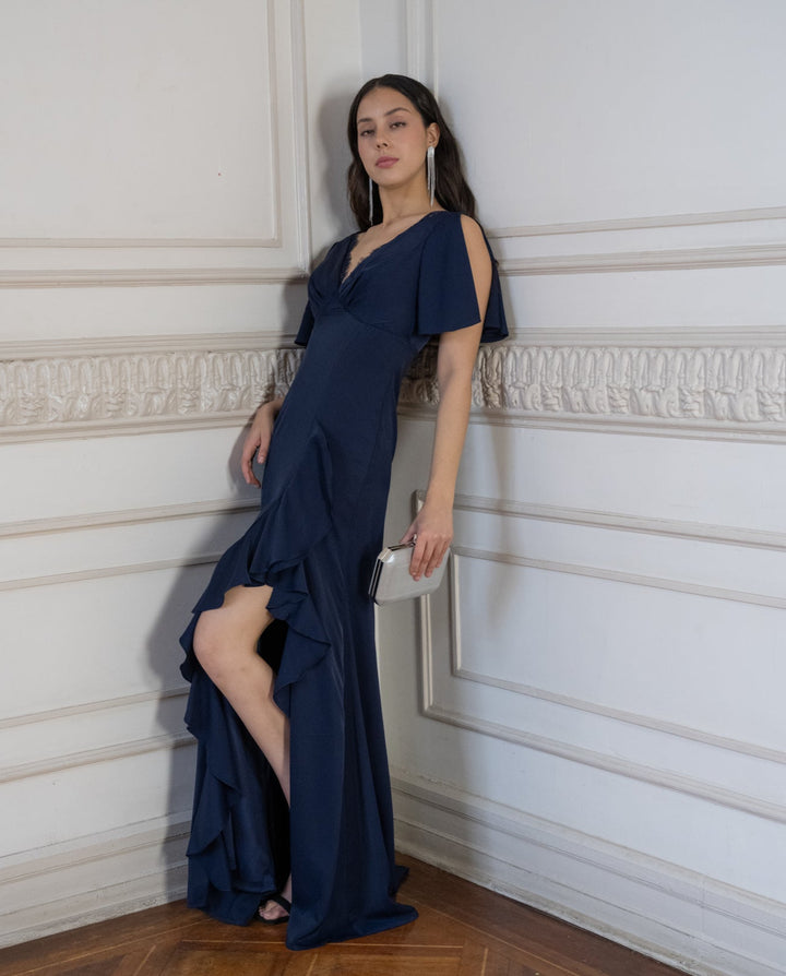 Vestido de Fiesta Lucerna Azul Oscuro