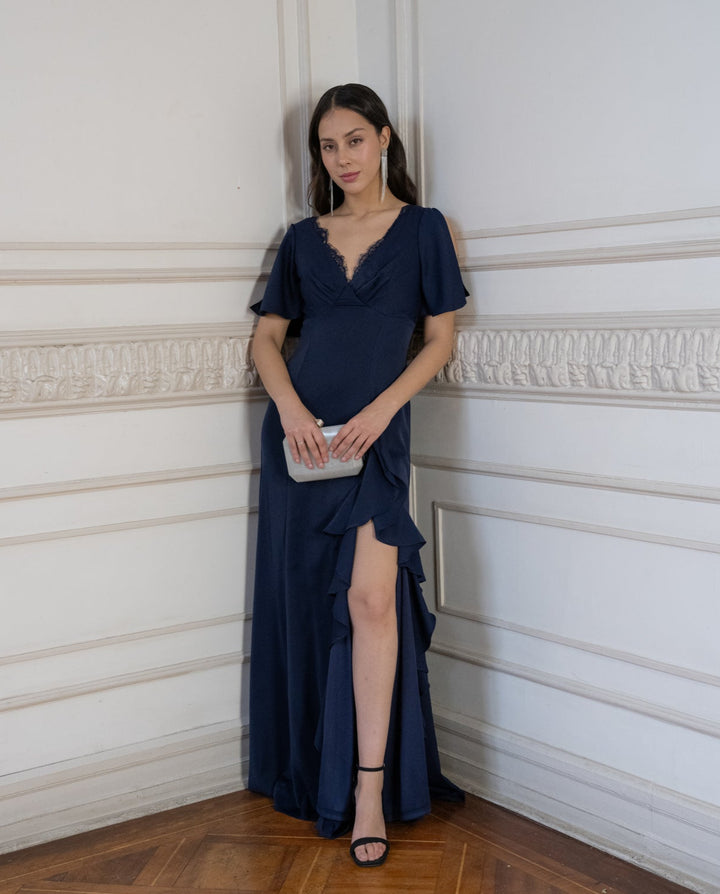 Vestido de Fiesta Lucerna Azul Oscuro