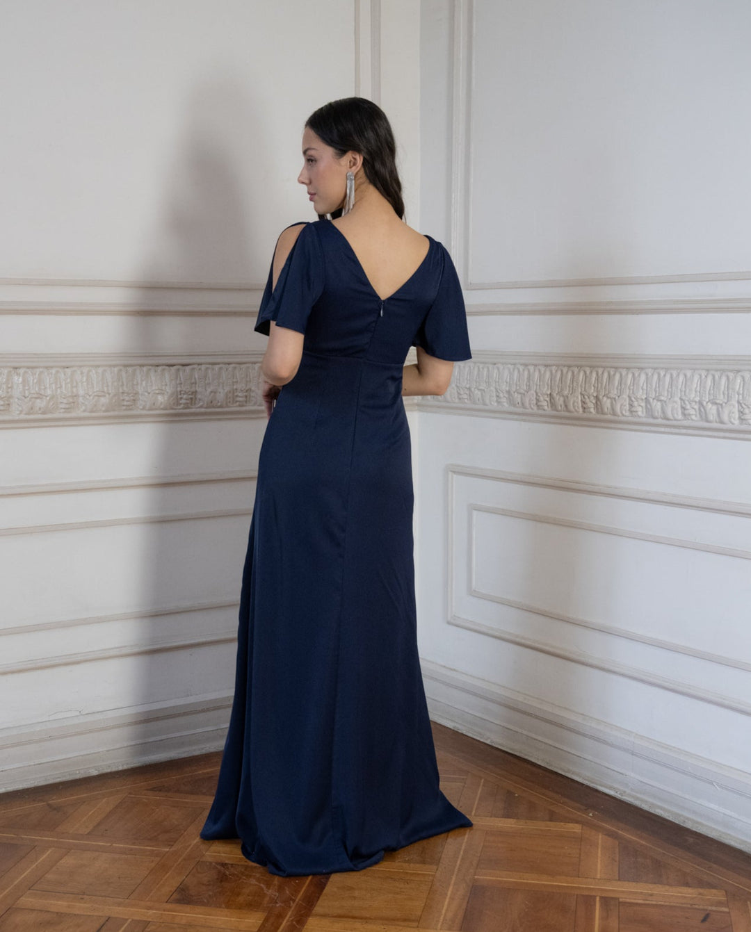 Vestido de Fiesta Lucerna Azul Oscuro