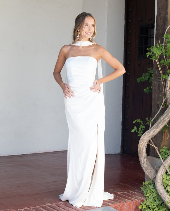 Vestido Largo de Novia Alma Blanco