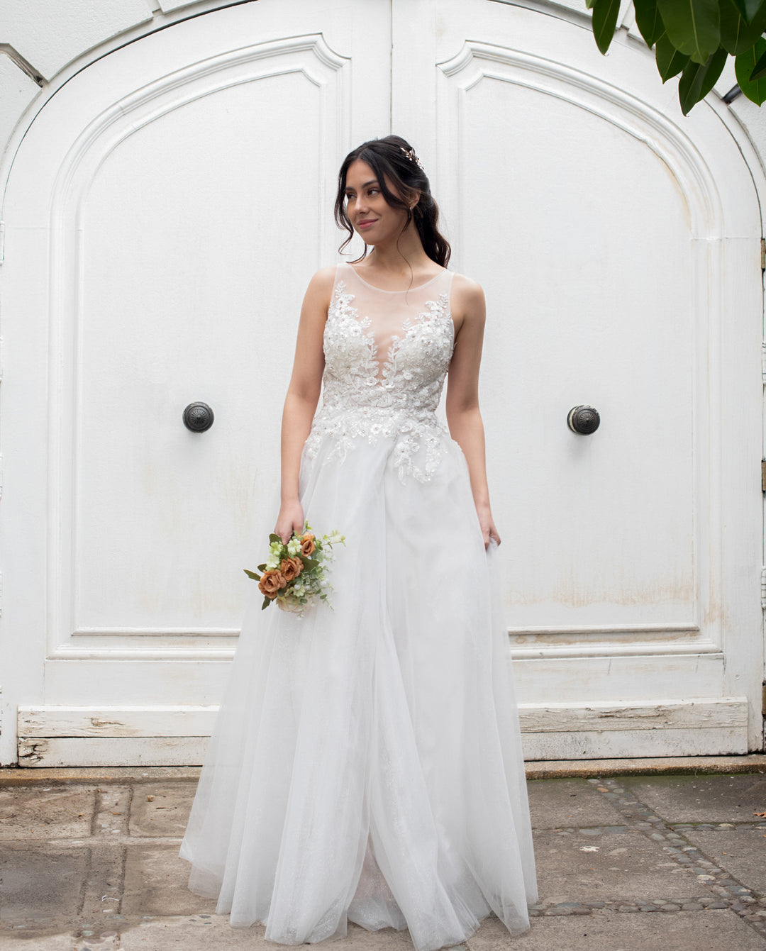 Vestido Largo de Novia Serena Blanco