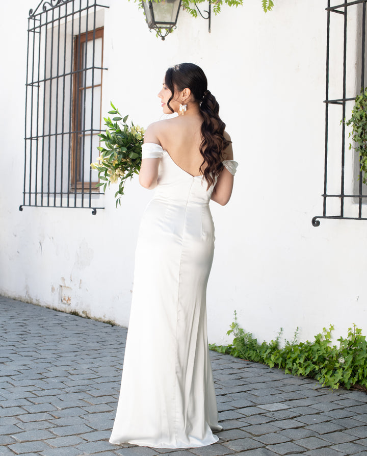 Vestido Largo de Novia Tiare Corset Blanco