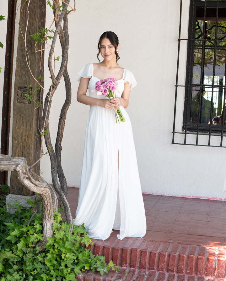 Vestido Largo de Novia Greta Blanco