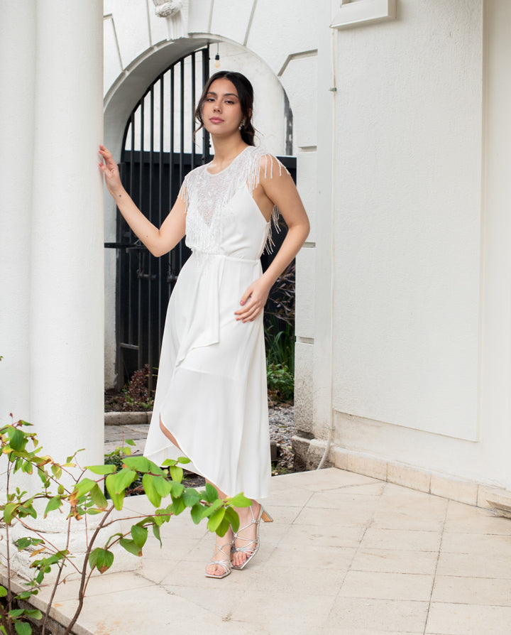 Vestido Midi Madrid Blanco