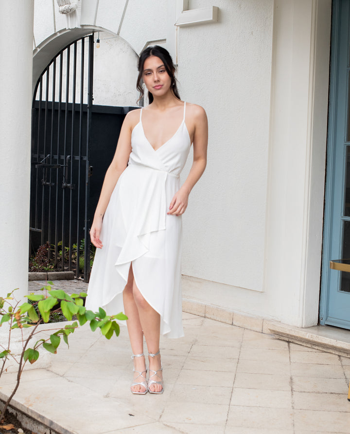 Vestido Midi Madrid Blanco