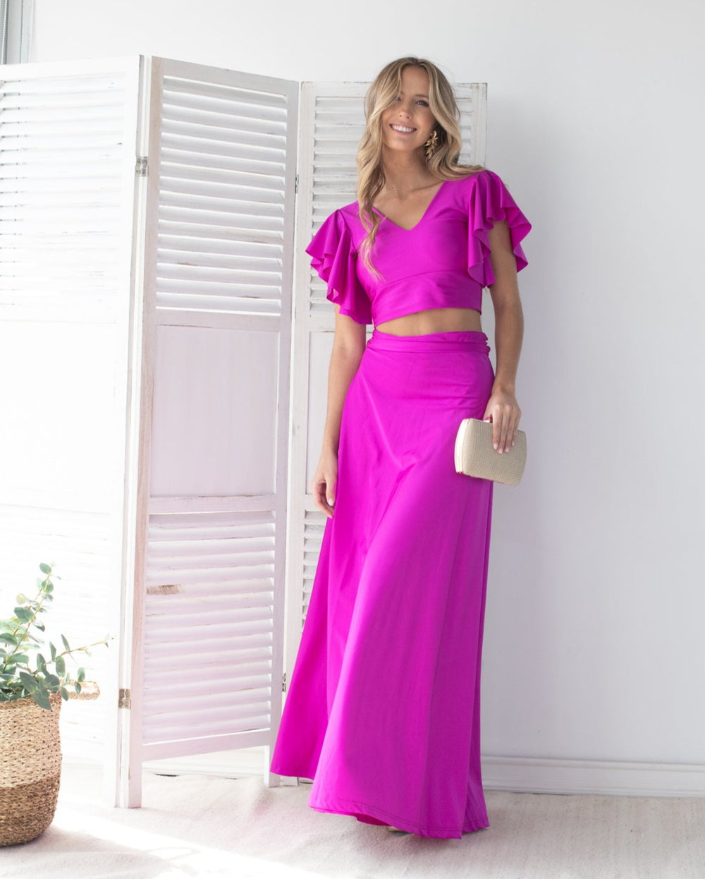 Conjunto de fiesta Isa Lcyra Dupont Magenta