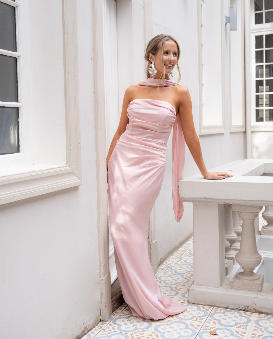 Vestido de Fiesta Paloma Rosado