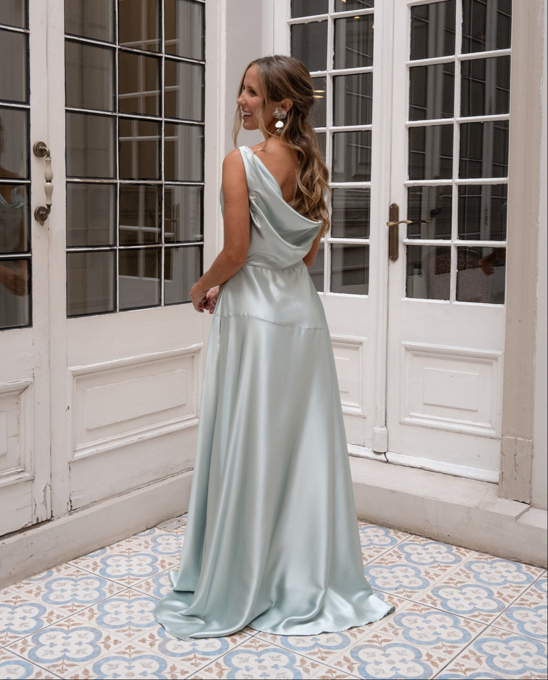 Vestido de Fiesta Rivoli Verde Pistacho