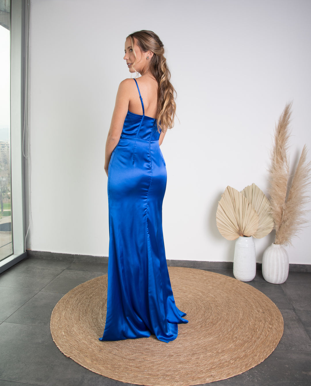 Vestido de Fiesta Corset Azul Royal