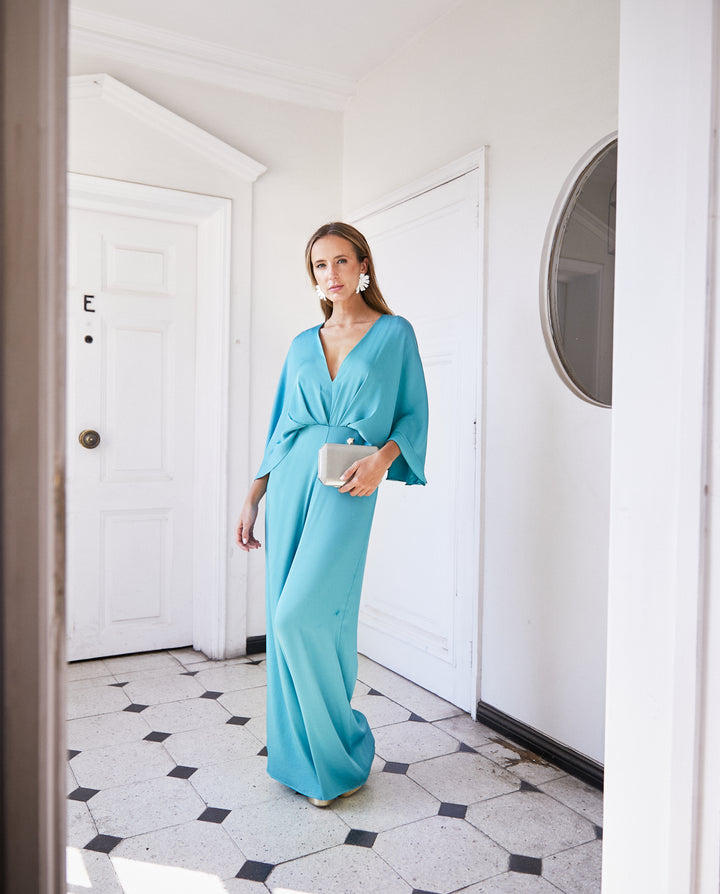 Enterito de Fiesta Ines Turquesa Claro