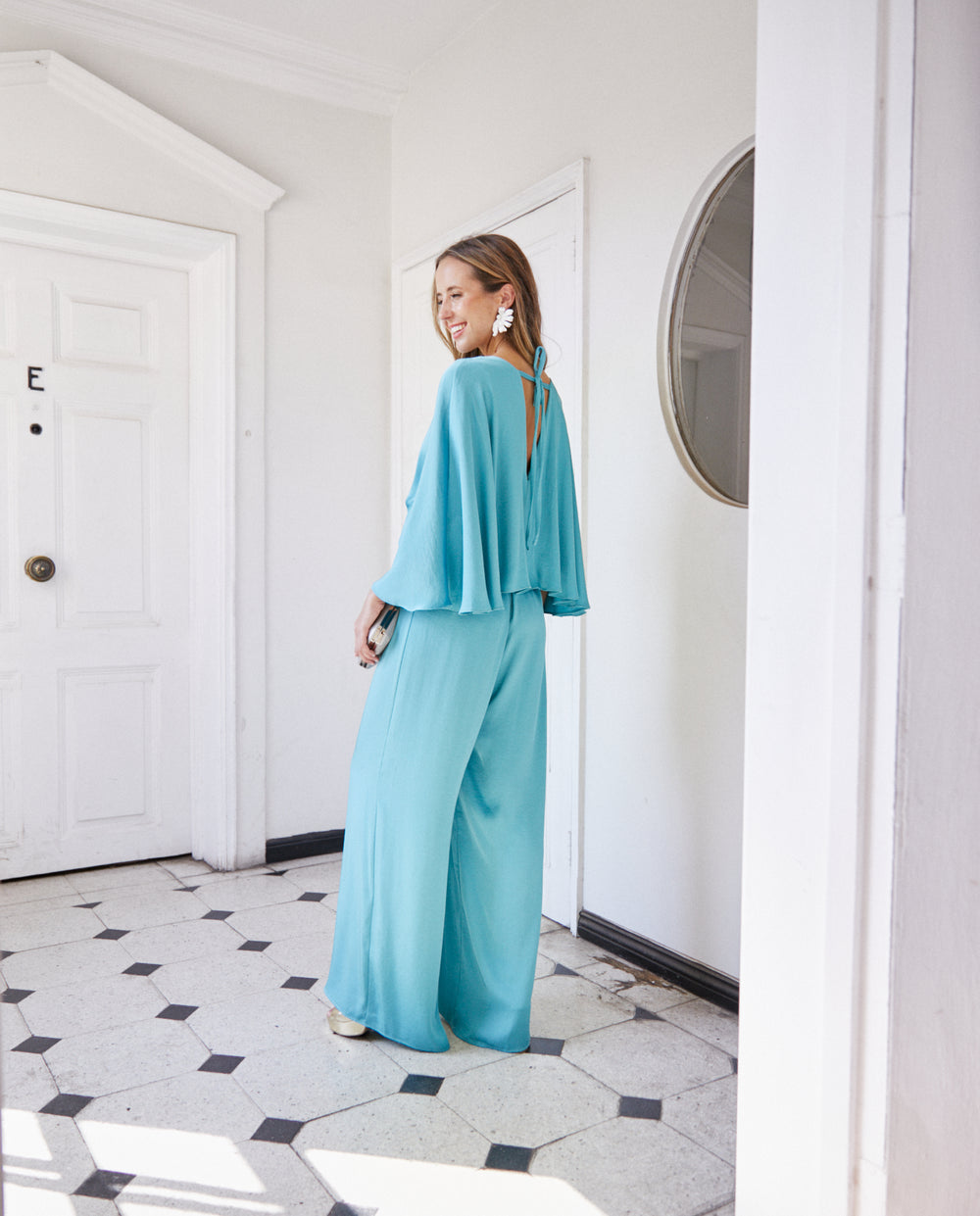 Enterito de Fiesta Ines Turquesa Claro