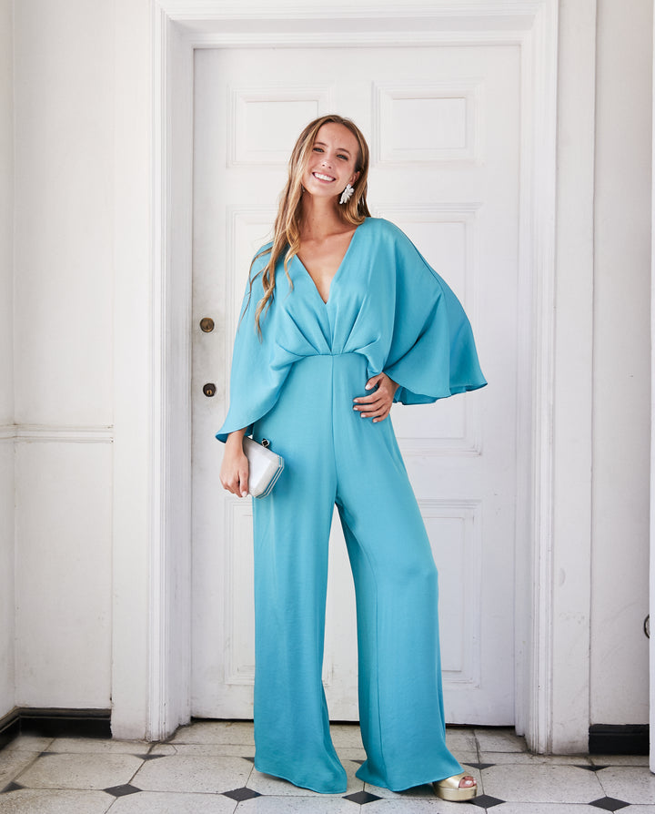 Enterito de Fiesta Ines Turquesa Claro