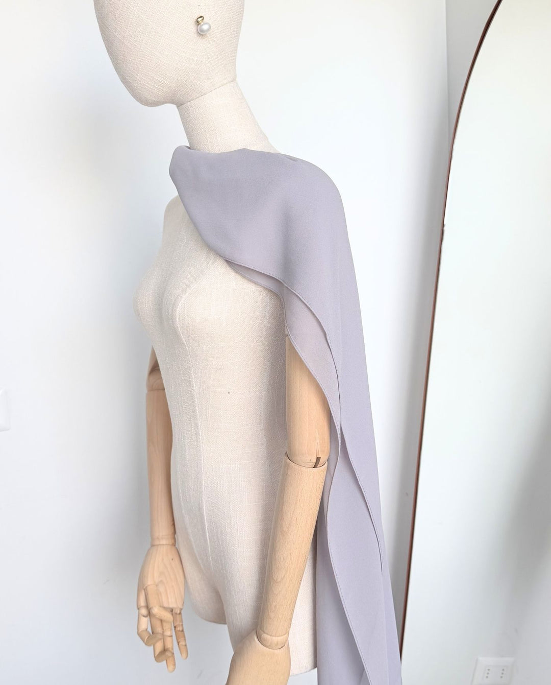 Maxi Pañuelo Antonia Gasa Gris