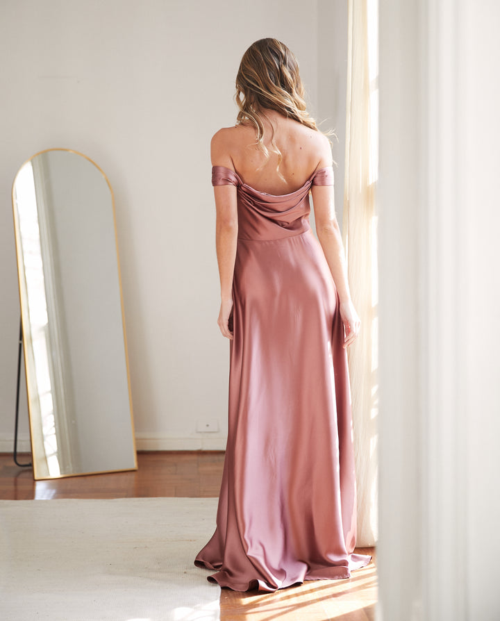 Vestido Largo de Fiesta Miranda Canela