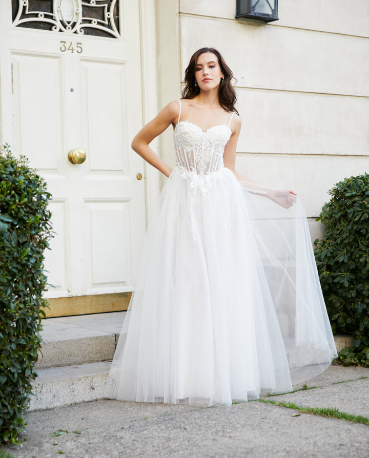 Vestido Largo de Novia Giulia Ivory