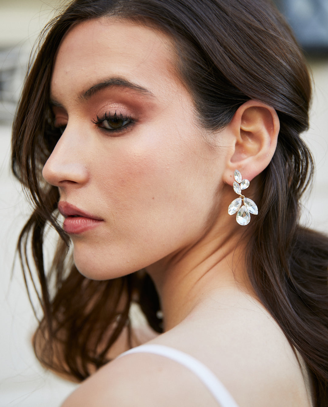 Aros Magnolia Plateado