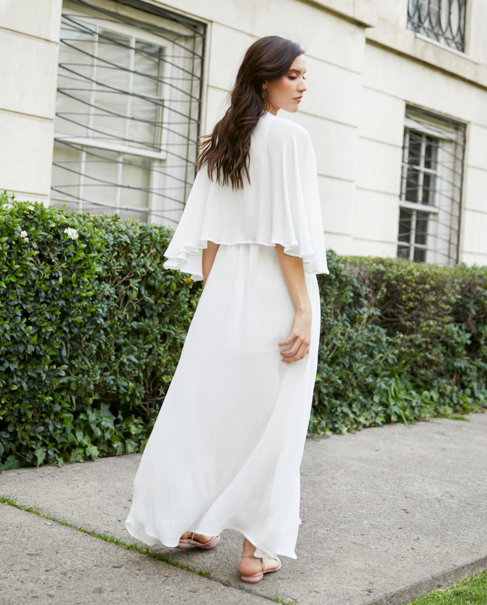 Vestido Largo de Novia Iris Blanco