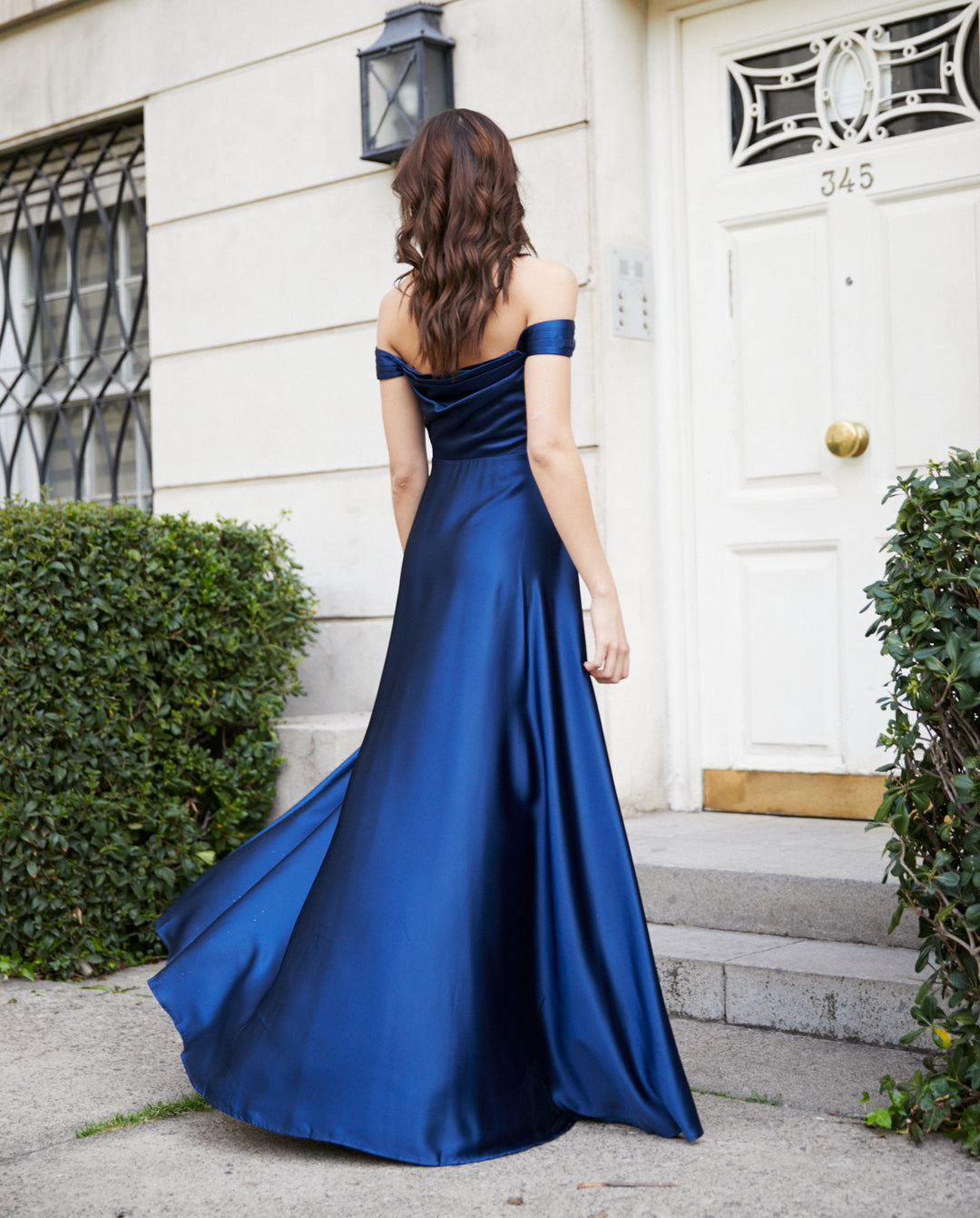 Vestido Largo de Fiesta Miranda Azul Oscuro